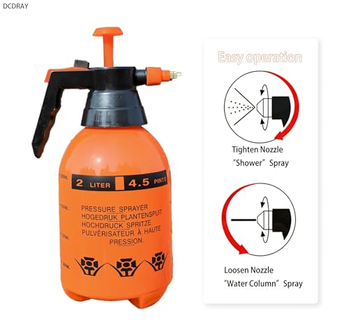 2L Handheld Garden Pump Sprayer (2L Orange) - color: 2L Orange