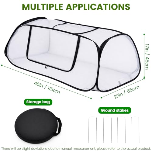 Garden Netting Raised Beds Cover Pop Up Garden Plant Cover with Storage Bag