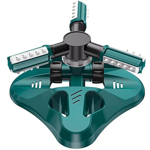 Garden Sprinkler,Upgrade Lawn Sprinklers Automatic 360 Degree Rotating Irrigation System, Garden Hose Sprinkler for Yard/Built in 36 Units Angle Spray Nozzles-1Pack(Green) - color: Green