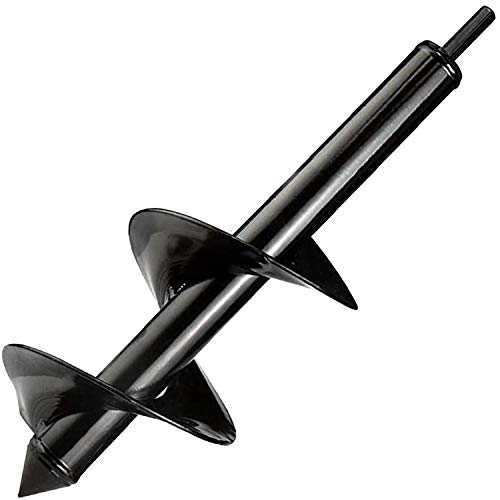 Auger Drill Bit for Planting 4"x12",Garden Plant Flower Bulb Bedding Planter Auger Spiral Drill Bit,Easy Planter Garden Auger,Post Hole Digger for 3/8 Hex Drive Drill - size: 4"x12"