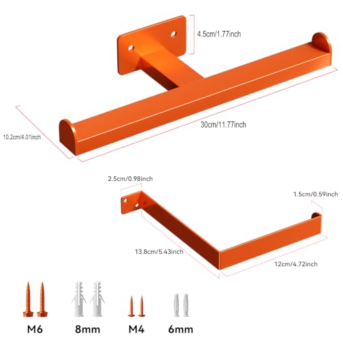Backpack Leaf Blower Hanger with Tube Hook, Orange - color: Orange 1 Pack