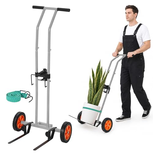 Garvee Plant Caddy with Wheels, 175 LBS Capacity - color: Gray