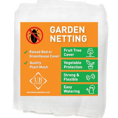 Garden Netting Cover for Bird, Insect & Bug Protection | 10x50 FT Fabric - size: 10x50 FT