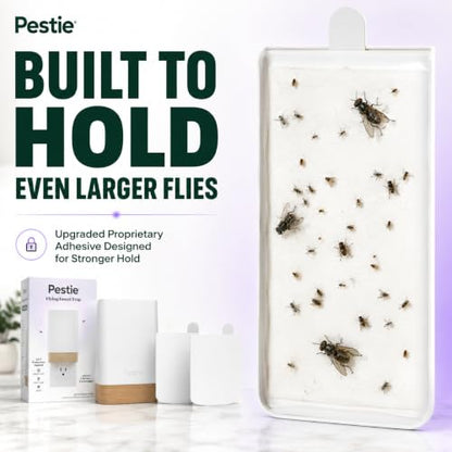Pestie Fruit Fly Traps, Indoor Gnat Trap Plug-in (1 Device, 2 Cartridges) - size: 1 Device + 2 Cartridges