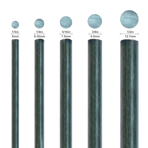 Plant Stakes 60inch 20pack, 1/2inch Diameter Garden Stakes, Garden Poles Tree Stake for Cucumber Potato Fence, Never Rust, 5ft Long - size: 1/2" Dia x 5Ft Height (20 packs)