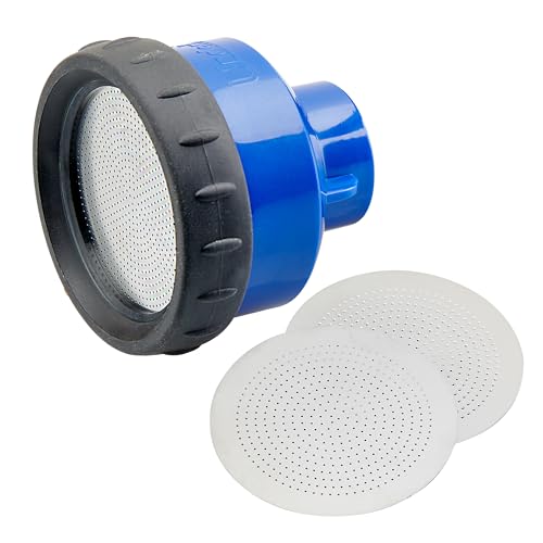 Underhill Commercial Gentle Spray Shower Nozzle, Garden Water Hose Sprayer for Watering Plants and Flowers, 3/4", Includes 3 Stainless Steel Pattern Plates (450, 750 and 1000 Holes) - style: RP-75PL