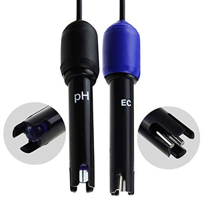 pH/EC Conductivity Meter with ATC Water Quality Tester 0.0-14.0pH / 0~19.99ms/cm Aquarium, Hydroponics Tool