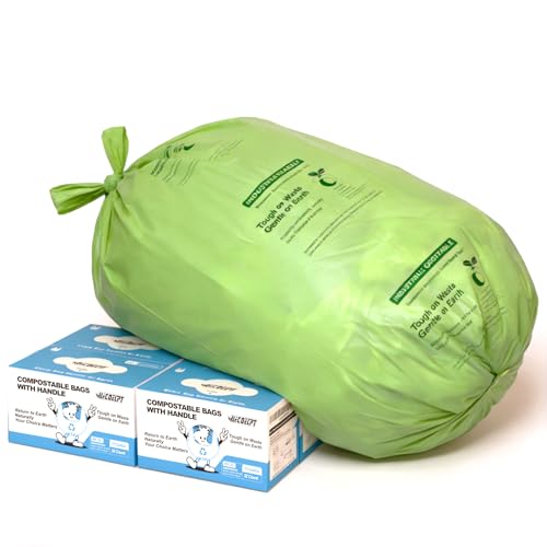 Compostable Bags, 13 Gallon, 128 Count, 49.2 Liter - color: 13Gal 128Pcs