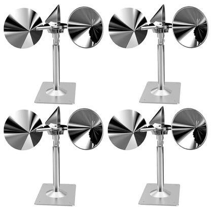 4 Pack Bird Scare Reflective Device, Bird Reflector Wind Spinners Outdoor - color: Value 4-pack- Silver