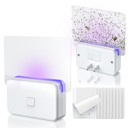 LFSYS Fruit Fly Traps for House Indoors Gnats, 2 Device+10 Refills