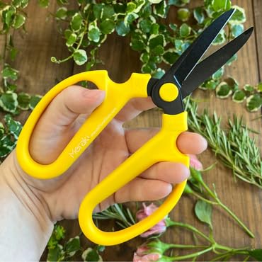 Garden Pruning Shears Scissors Carbon Steel Blades 7.6 Inch Craspedia - Yellow - style: 7.6 inch Yellow