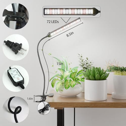 GooingTop Grow Light for Indoor Plants Growing, 6000K Full Spectrum (Pack of 2) - size: 40Watts (Pack of 2)