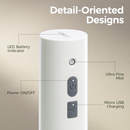 Bamworld Battery Powered Sprayer Rechargeable Electric Spray Bottle 750ml - color: White, size: 750ml