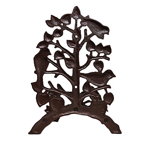 Garden Hose Holder Cast Iron Heavy Duty Water Hose Hanger, Outside Wall Mount, Solid Metal Decorative Rack/Organizer/Stand, Easy to Install, Hold Up to 50/75/100 ft (Hose holder - Hummingbird) - style: Hose holder - Hummingbird