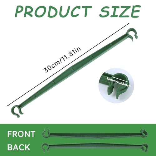 100pcs Garden Stakes Arms for Tomato Cage, 11.8in, 16mm,No Stake - size: 16mm/0.63inch