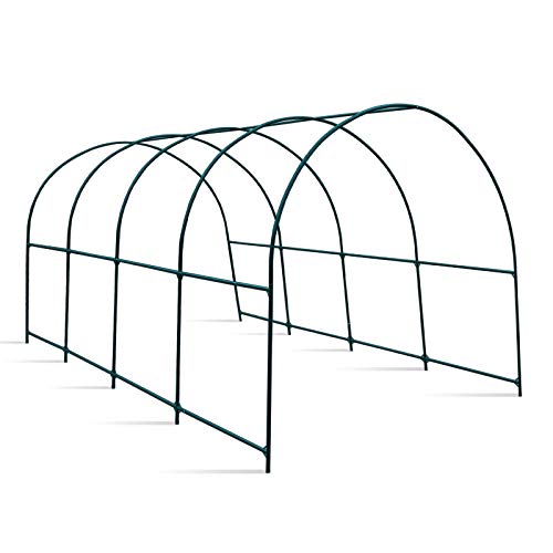 YardGrow Large Garden Support Arch Frame Climbing Plant Arch Arbor for Various Climbing Plant Roses Vines Birthday Wedding Party Decoration Pergola Frame (16' x 7' x 7') - size: 16 x 7 x 7ft