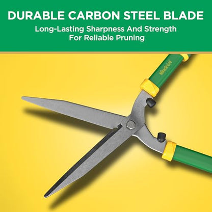 Miracle-Gro 21 in. Hedge Shears – Lawn and Yard Tool with Sharp Carbon Steel Blades, Comfort Grip Handles, and Lightweight Design for Shaping/Trimming Hedges, Shrubs, and Bushes - style: Hedge Shears 21"