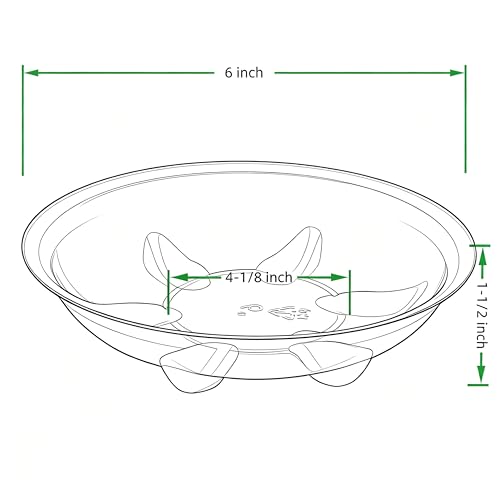 4 Pack 6 inch Sturdy Hand Painted Bronze Plastic Plant Saucer - color: Bronze, size: 6 inch