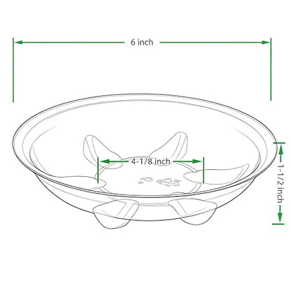 4 Pack 6 inch Sturdy Hand Painted Bronze Plastic Plant Saucer - color: Bronze, size: 6 inch