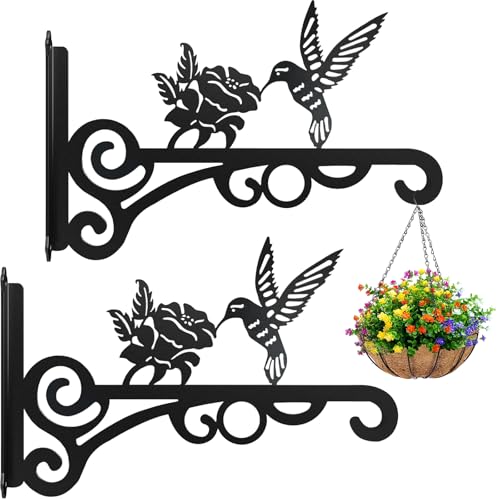 2-Pack 10 Inch Aesthetic Metal Plant Hangers Outdoor and Indoor - color: 2-Pack