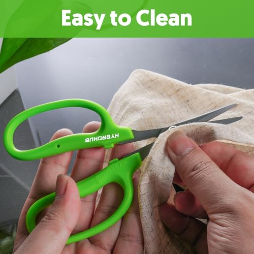 Garden Scissors, 2 PCS, Curved Blade, 6-in, Non-Stick Coated Steel, Sharp - style: Curved Blade