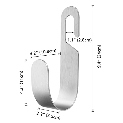 Garden Hose Hanger, Stainless Steel Wall Mount Water Hose Holder, Hanging Hose Storage Rack Hose Stand for Garden Hose, Ropes, Outside Yard (Silver) - color: Silver