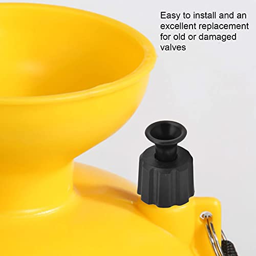 Safety Release Valve Premium Pressure Relief Replacement for Garden Sprayer Backpack Sprayer PP Black 5PCS 5cm 3L 5L 8L - color: Black