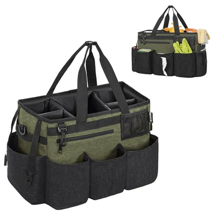 IBVIVIC Wearable Cleaning Caddy Bag for Cleaning Supplies, Green - color: Green