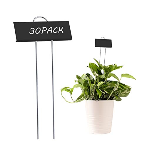 30pcs Plant Labels for Outdoor Garden Waterproof Plant Markers for Outdoor Plants, 11inch Metal Plant Tags and Labels Garden Markers for Seedlings Herbs Vegetable Greenhouse Gifts (Black) - color: Black