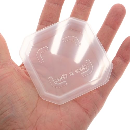 SUPVOX 30pcs Square Plant Saucers for Indoor Outdoor Use, 3-inch Thick Plastic Water Trays with Semi- Design, Flower Pot Drip Trays Suitable for Small Planters and Succulents