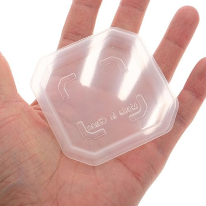 SUPVOX 30pcs Square Plant Saucers for Indoor Outdoor Use, 3-inch Thick Plastic Water Trays with Semi- Design, Flower Pot Drip Trays Suitable for Small Planters and Succulents