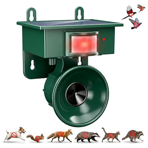 2026 Upgraded Solar Ultrasonic Bird Repellent Devices Outdoor