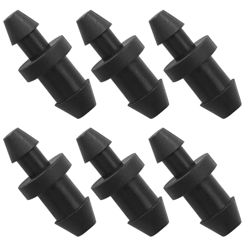 Murtenze 300 Pack Drip Irrigation Plugs, Black Goof Hole Plugs 1/4 Inch, Barbed Tubing End Plug for Home Garden Lawn Systems - size: Plug-300P