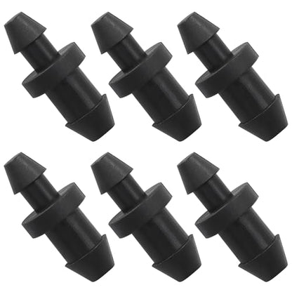 Murtenze 300 Pack Drip Irrigation Plugs, Black Goof Hole Plugs 1/4 Inch, Barbed Tubing End Plug for Home Garden Lawn Systems - size: Plug-300P