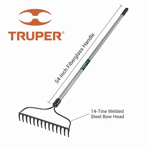 Truper Green Built 14-Tine Welded Bow Rake (Model 31389 / R-14AL-FP)