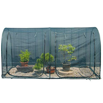 Large Tunnel 8.2'x4' Plant Netting Cover 4FT Tall Crop Cage Netting Pest Guard Cover for Vegetables Fruits Durable Gardening Net for Plant and Animal - style: 98*49*49inches Tunnel Net