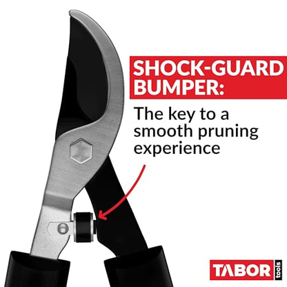 TABOR TOOLS GL16A Bypass Lopper, Classic 28 Inch Tree Trimmer & Branch Cutter, Heavy Duty Tree Pruner with 1 1/4 Inch Clean Cut Capacity, Chops Branches with Ease - style: GL16A Classic 28 Inch Bypass Lopper