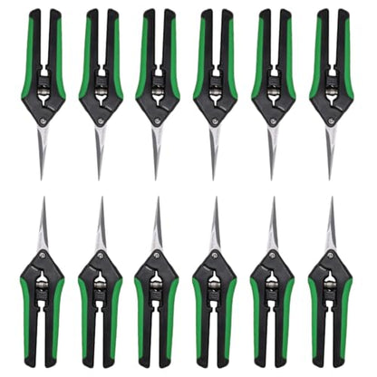 LDK 12 Pack Curved Blades Gardening Hand Pruner Pruning Snip - color: 12 Pack Curved
