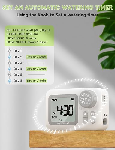 Moistenland Automatic Plant Waterer, Indoor Plant Watering System