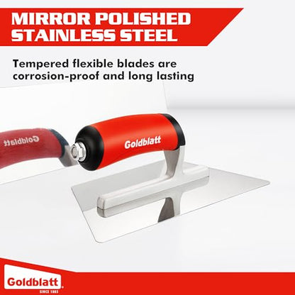 Goldblatt 3 Pieces Venetian Plaster Trowel Set, Drywall Tools for Finishing