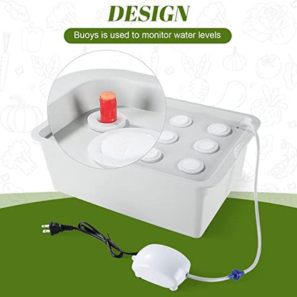 MAOPINER Indoor Hydroponic Grow Kit 12 Sites Deep Water Culture System