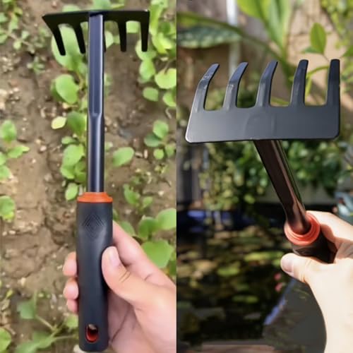 Garden Tool Set, Includes 6 mm Mesh Gardening Sifter, Trowel, Transplanter, and Cultivator for Outdoor Gardening, Ergonomic Yard Tool Kit