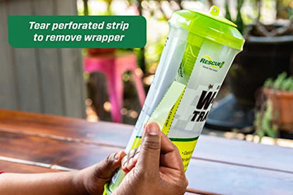 RESCUE! WHY Trap for Wasps, Hornets, & Yellowjackets – Hanging Outdoor Trap - 5 Traps