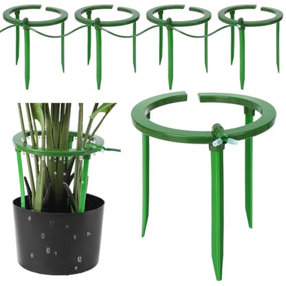 Tujoe 4 Sets Drip Irrigation Ring Tree Water Ring 3 Leg Support, 9 Inch - size: 9 Inch