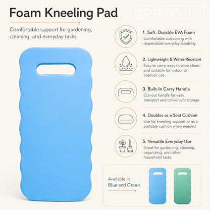 2-Pack Ultra Light Foam Kneeling Pad and Seat Cushion for Home Garden Outdoor