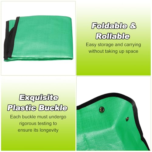 HARFINGTON 2Pcs Repotting Mat 26"x26" PE Cloth Waterproof Plant - color: Green, size: 26" x 26"