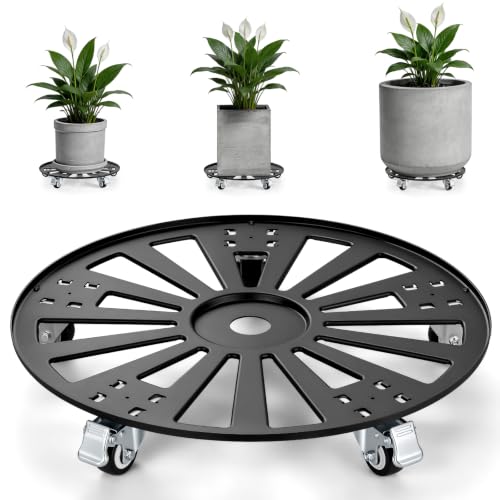 KEDSUM 20 in Plant Caddy with Wheels, Anti-Rust & Anti-Slip, 500LBS - size: 20"