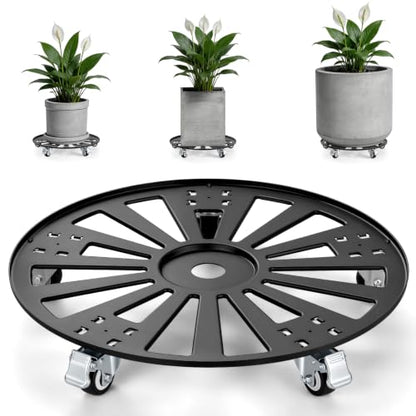 KEDSUM 20 in Plant Caddy with Wheels, Anti-Rust & Anti-Slip, 500LBS - size: 20"