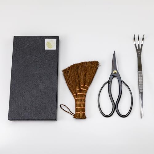 Wazakura Japanese Bonsai Garden 3PCS Tool Starter Kit, Traditional Bonsai