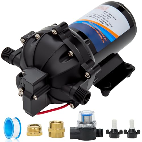 12 Volt Sprayer Pump, Soft Wash Pump, 5.5GPM, 60PSI 10 Amps - size: 5.5GPM